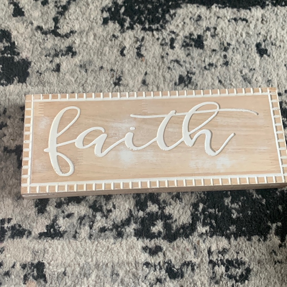 Small wood sign